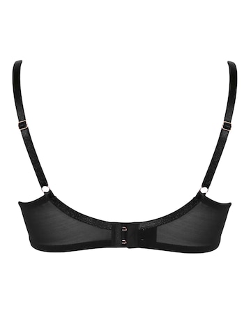 Pour Moi Roxanne Full Cup Wired Side Support Bra Blk/Red/Pink