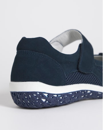 Heavenly Soles Avalon Sporty May Jane Trainer - Extra Wide Fit (EEE)