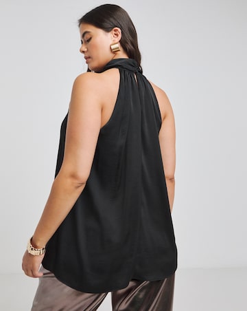 Joanna Hope Corsage Halter Neck Top