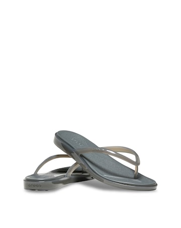 Crocs Carbon Miami Jelly Round Toe Flip - Standard Fit