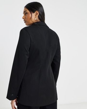 Simply Be Sculpting Cinch Waist Single Breasted Blazer