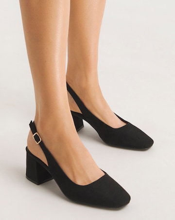 Henrietta Flexi Sole Block Heel Slingback Shoe Extra Wide EEE fit