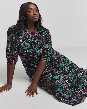Joe Browns Perfectly Pleasing Floral Jersey Midaxi Dress | Simply Be