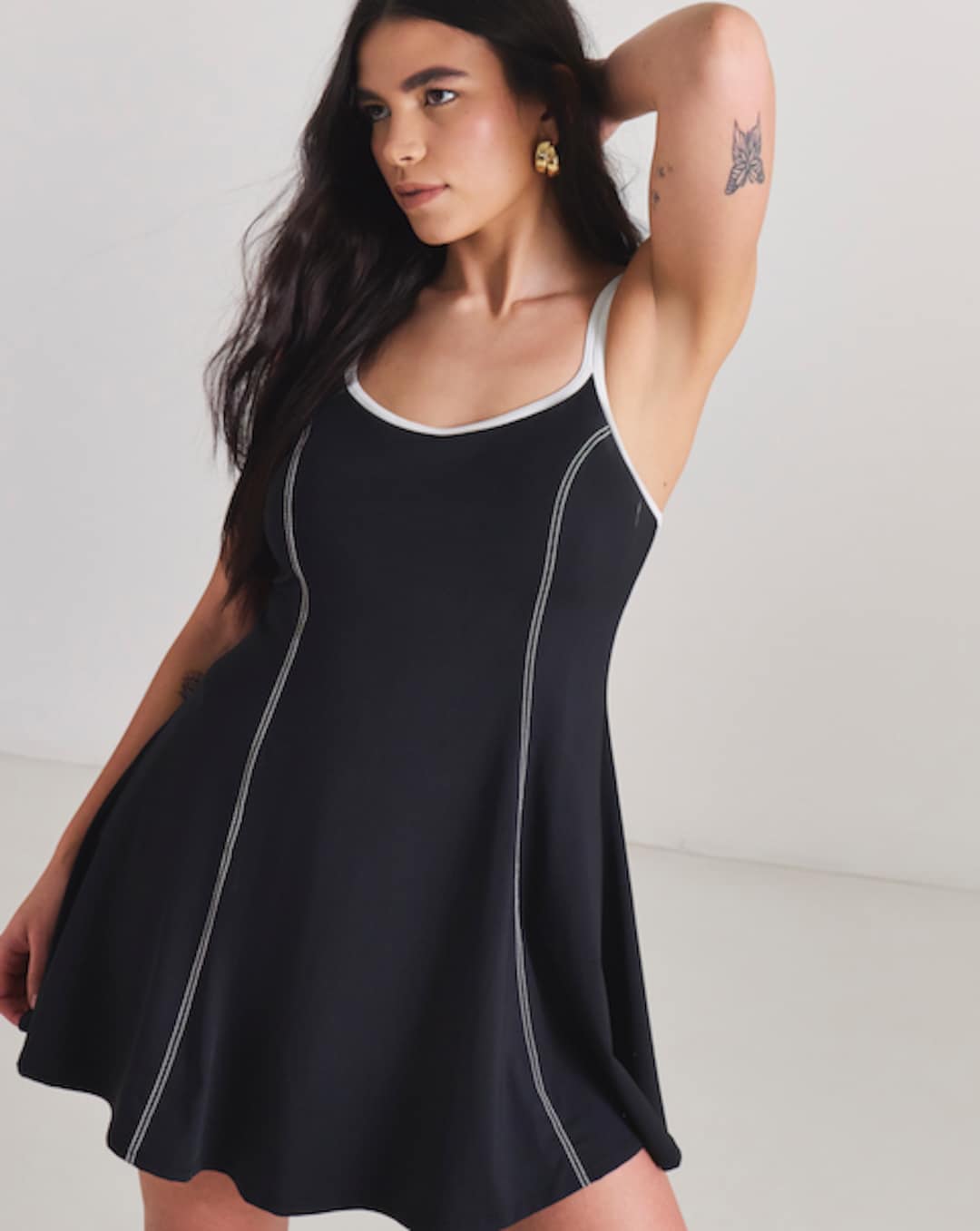 ladies swim dress uk Aidonger One Piece Swim Dress Swimsuits for Women Tummy Control Swimdress  Skirt Bathing Suit, Black, XS : Amazon.co.uk: Fashion