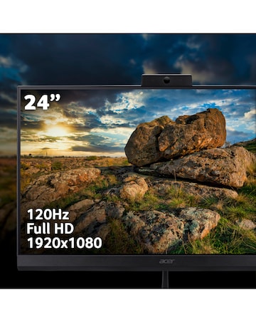 Acer Aspire All In One PC - 23.8in FHD Intel N100 8GB 256GB - Windows 11 Home