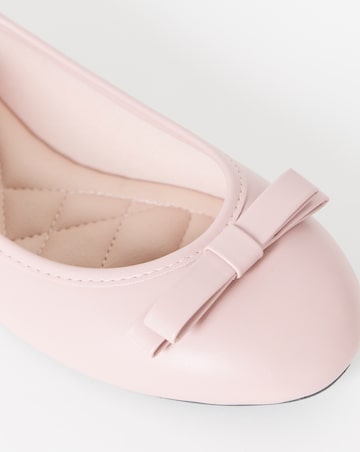 Abundance Classic Bow Ballerina Shoes - Extra Wide Fit (EEE)