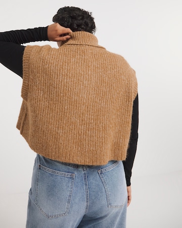 Native Youth Zip Up Knitted Rib Gilet