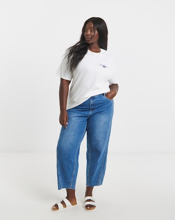 White Saint Tropez Back Graphic T-Shirt