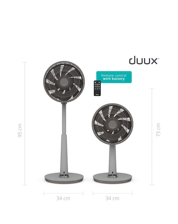 Duux Whisper 2 Grey Pedestal Fan