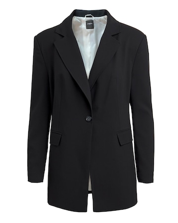 Black Oversized Single Breasted Blazer