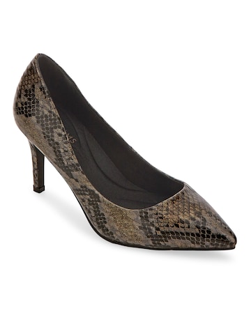 Ultimate Comfort Pointed Toe Court Shoes Wide E Fit