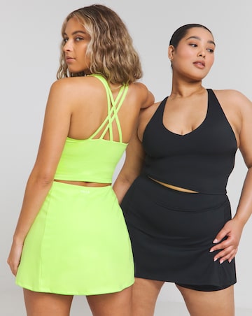 TALA SkinLuxe Side Split Skort- Black