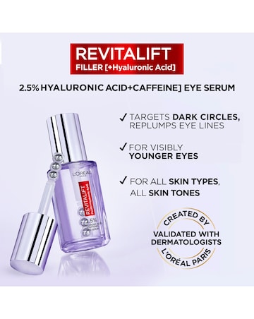 L'Oreal Paris 2.5 Hyaluronic Acid and Caffeine Eye Serum 20ml