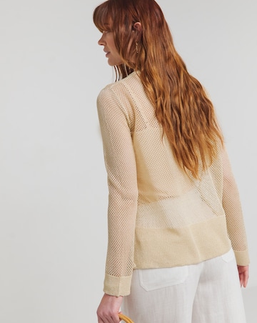 Gold Glitter Hole Knit Jumper