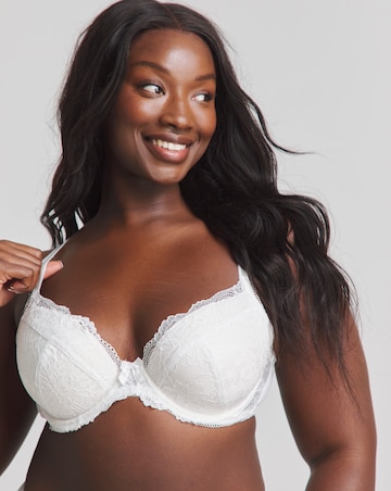 Pretty Secrets (2 Pack) Ella Lace Padded Plunge Wired Bras (B-J) Black/White