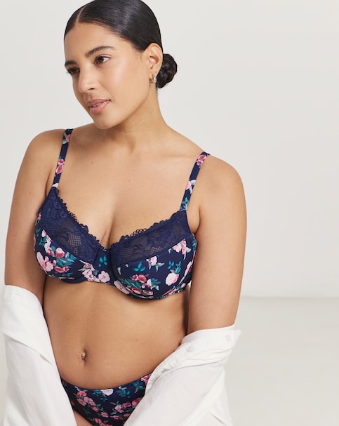 Pretty Secrets Adrianne Floral Wired Full Cup Bra (C-F)