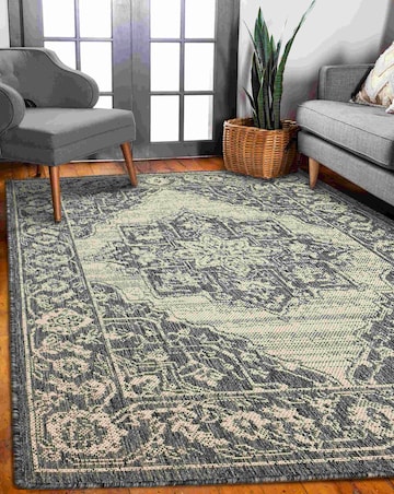 Gel Backed Medallion Rug