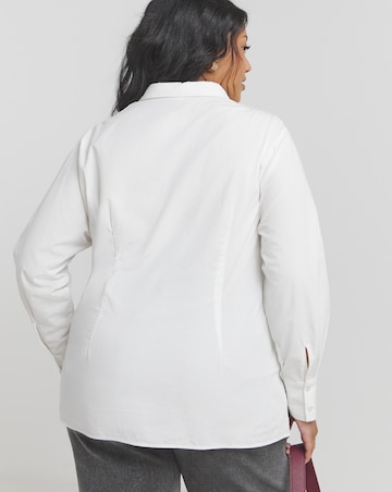 Poplin Knot Front Shirt