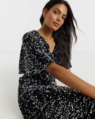 Twisted Wunder Grace Lurex Maxi Dress