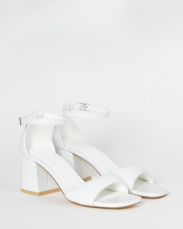 Coco Barely There Block Heel Sandals - Wide Fit (E)