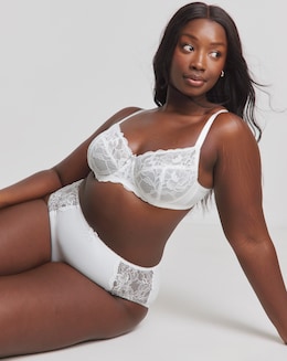 Pretty Secrets Ivy Full Cup Value  Bra B-G White