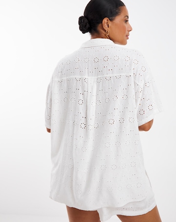 Beach to Beach White Broderie Beach Co-Ord