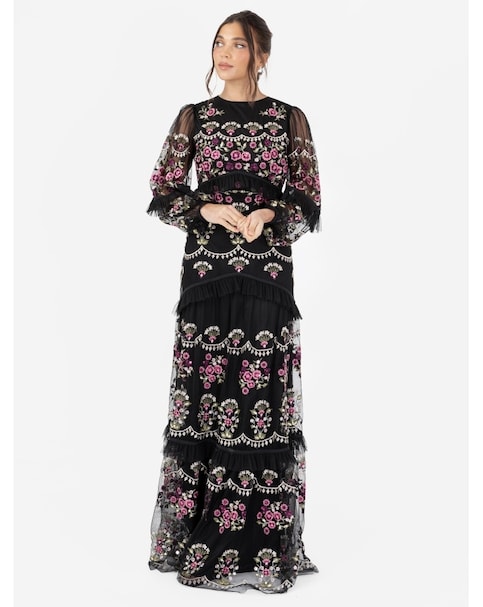 Maya Deluxe Embroidered Dress