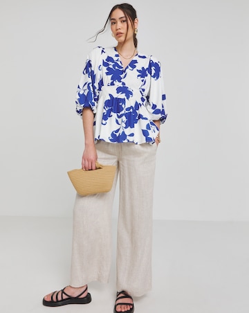 Joanna Hope Blouson Sleeve Blouse