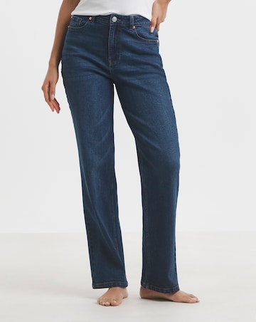 Simply Be 99 1 Indigo Comfort Relaxed Straight Leg Jeans