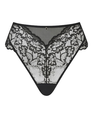Ann Summers Sexy Lace Planet High Waist Brazilian Black