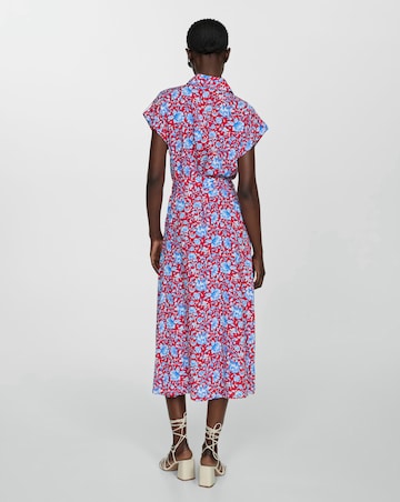 Mango Apple Floral Shirt Dress