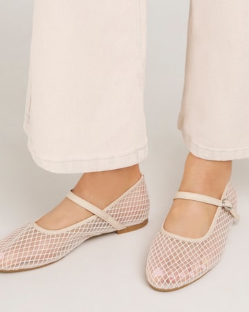 Angelina Mesh Ballerina Shoes Extra Wide EEE Fit Simply Comfort