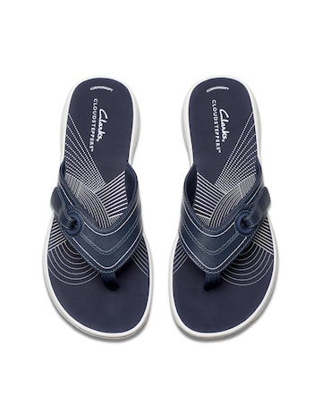 Clarks Navy Cloudsteppers Brinkley Reyna Sandals - Standard Fit (D)