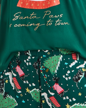 Pretty Secrets Christmas Scotty Dog Graphic Pyjama Set