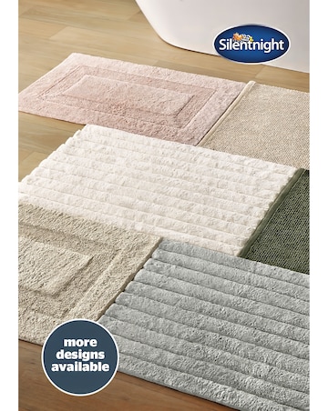 Silentnight Ribbed Cotton Bath Mat