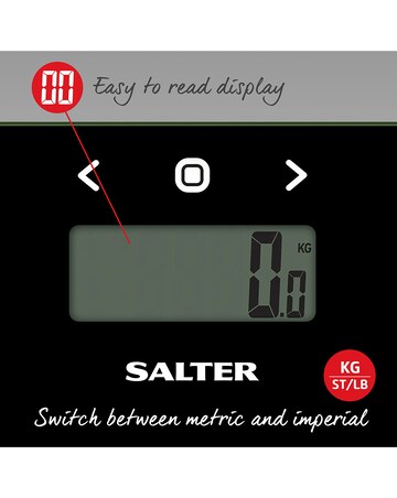 Salter Black Glass Analyser Scale