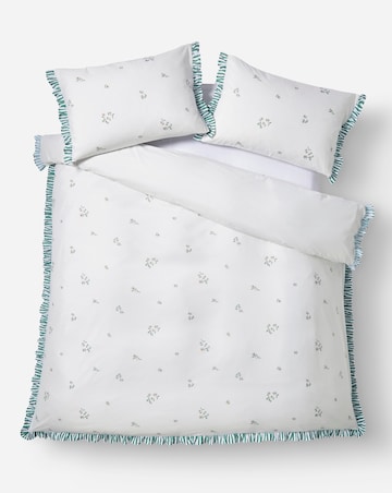 Julipa Katie Floral Ruffle Duvet Cover Set