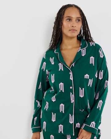 Wicked Button Through Cotton Pyjama Set