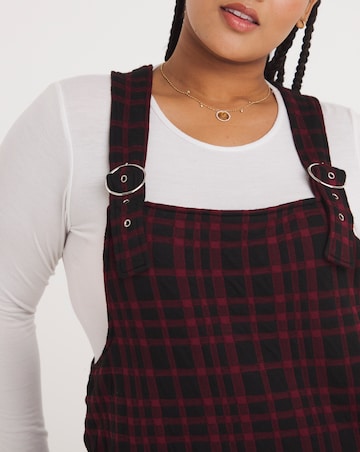 Joe Browns Checked Midi Pinafore Dress