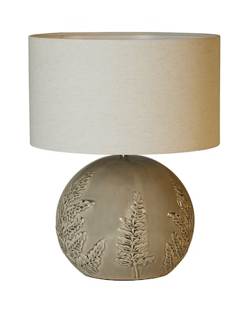 Ceramic Leaf Emboss Table Lamp