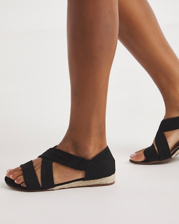 Sonya Soft Strap Espadrille Sandals Ultra Wide EEEEE Fit