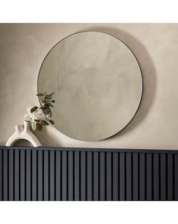 Gallery Bowie Round Mirror Silver