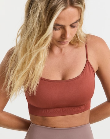 Pink Soda Logo Seamless Bra