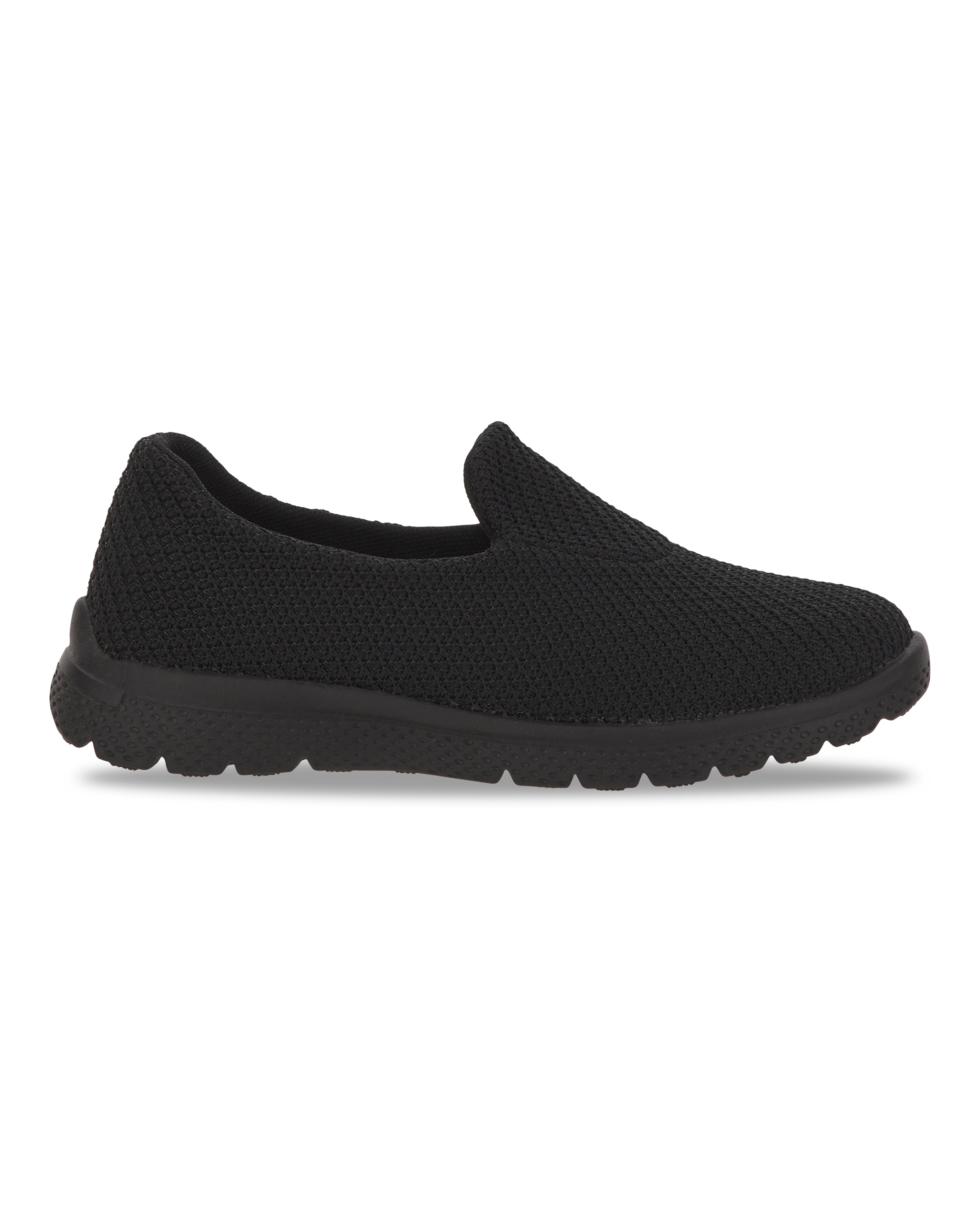 Cushion Walk Black Lightweight Leisure Shoes -Extra Wide Fit (EEE)