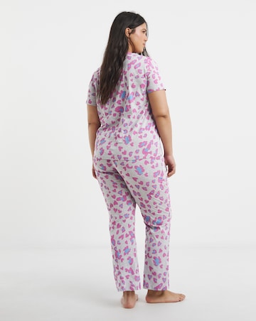 Simply Be Value Pyjama Set Leopard Print