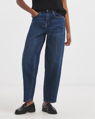 Mid Wash Barrel Jean