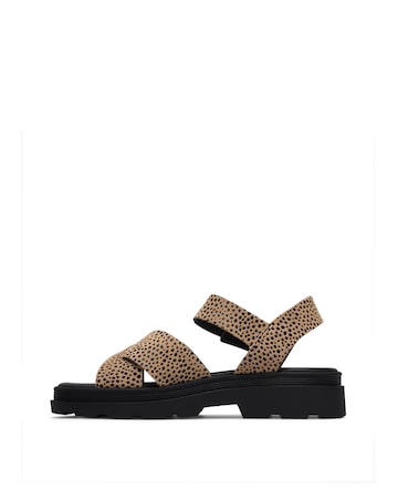 Clarks Animal Print Orinoco3 Cross Sandals - Standard Fit (D)