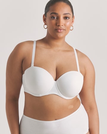 Pretty Secrets (3 Pack) Cotton Multiway Wired Bras (B-F) Black/White/Blush