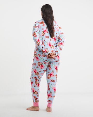 Chelsea Peers Classic Crew Neck Pyjama Set Chocolate Box Print