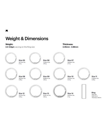 Ultrahuman Ring AIR Bluetooth Smart Ring - Raw Titanium - Size 11